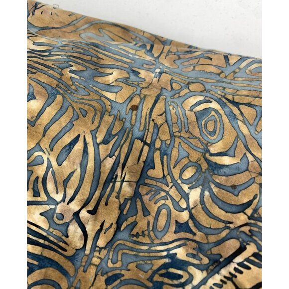 Fulton Street Hawaiian Men Medium Brown Button Short Sleeve Shirt Collar Aloha - Picture 6 of 8